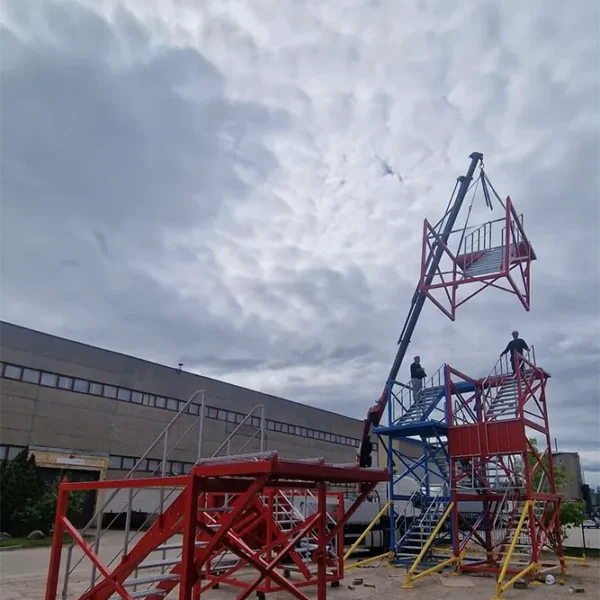 KALMETAL ugniagesių treniruočių bokštas – plieninė konstrukcija