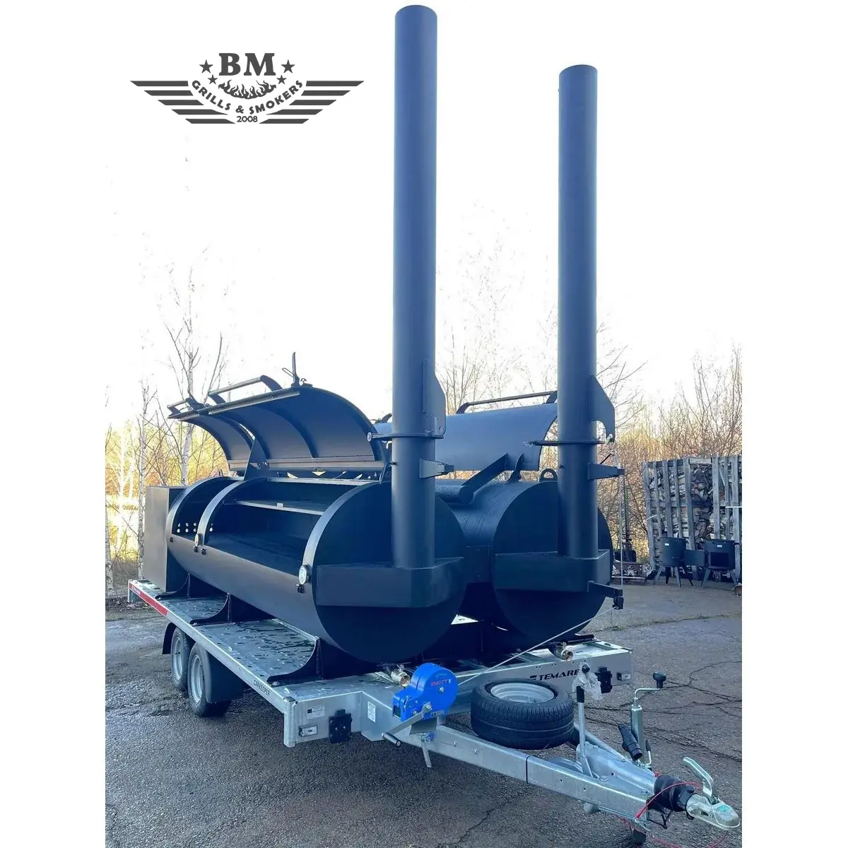 Rimorchio BBQ BM-6 Two Texans 2x XXXL - immagine 2
