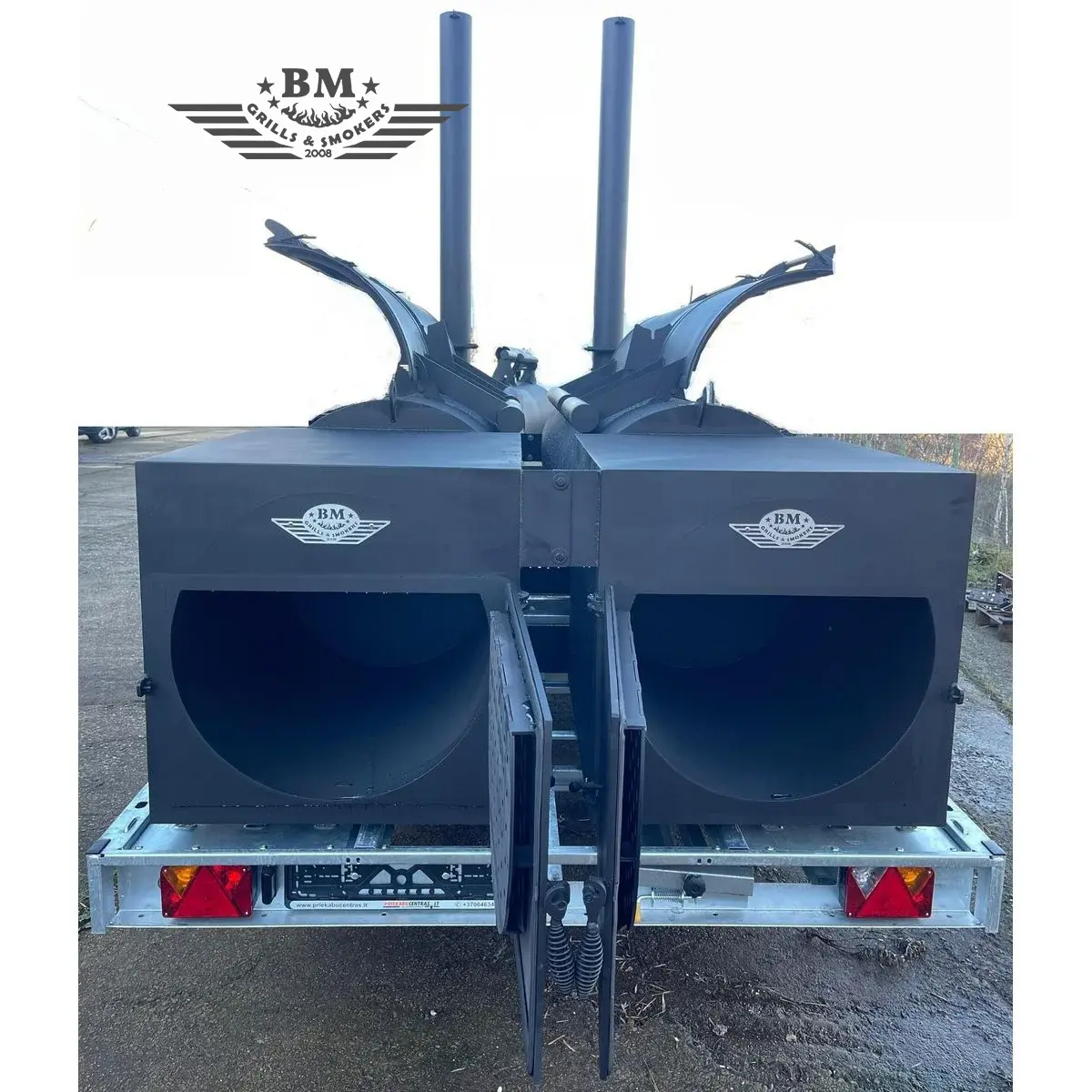 Rimorchio BBQ BM-6 Two Texans 2x XXXL - immagine 5