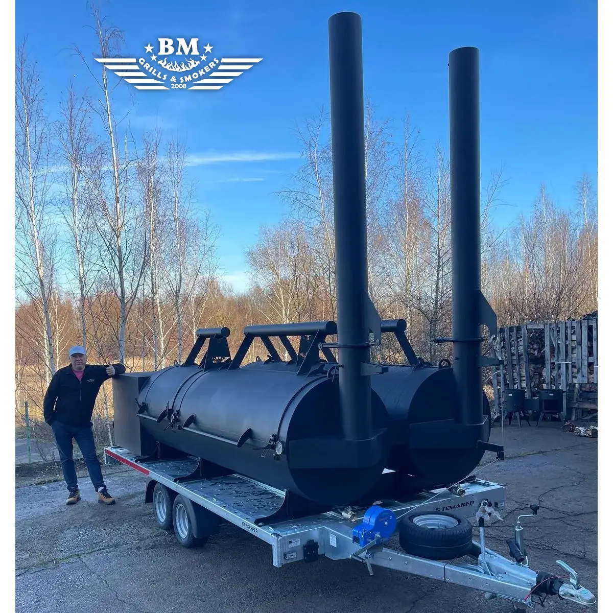 Rimorchio BBQ BM-6 Two Texans 2x XXXL - immagine 12