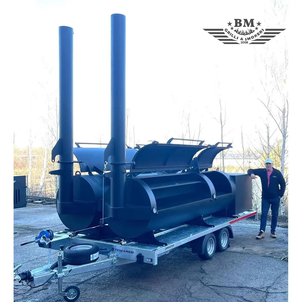 Rimorchio BBQ BM-6 Two Texans 2x XXXL - immagine 14