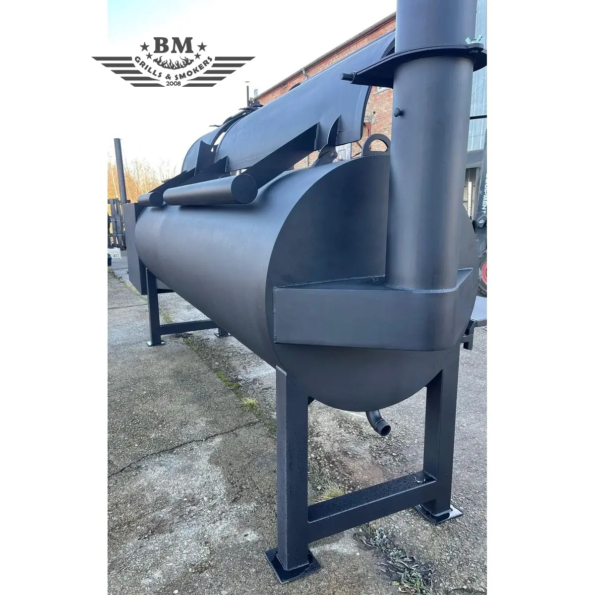 BM Texan Affumicatore "offset" a flusso diretto XXXL - immagine 2