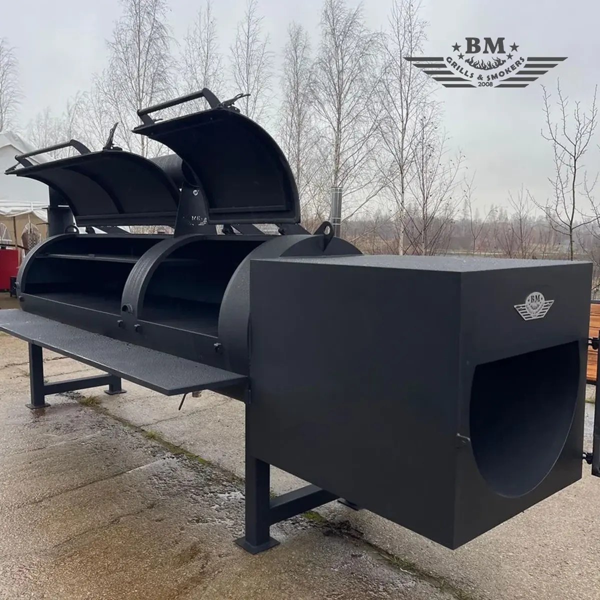 BM Texan Affumicatore "offset" a flusso diretto XXXL - immagine 4