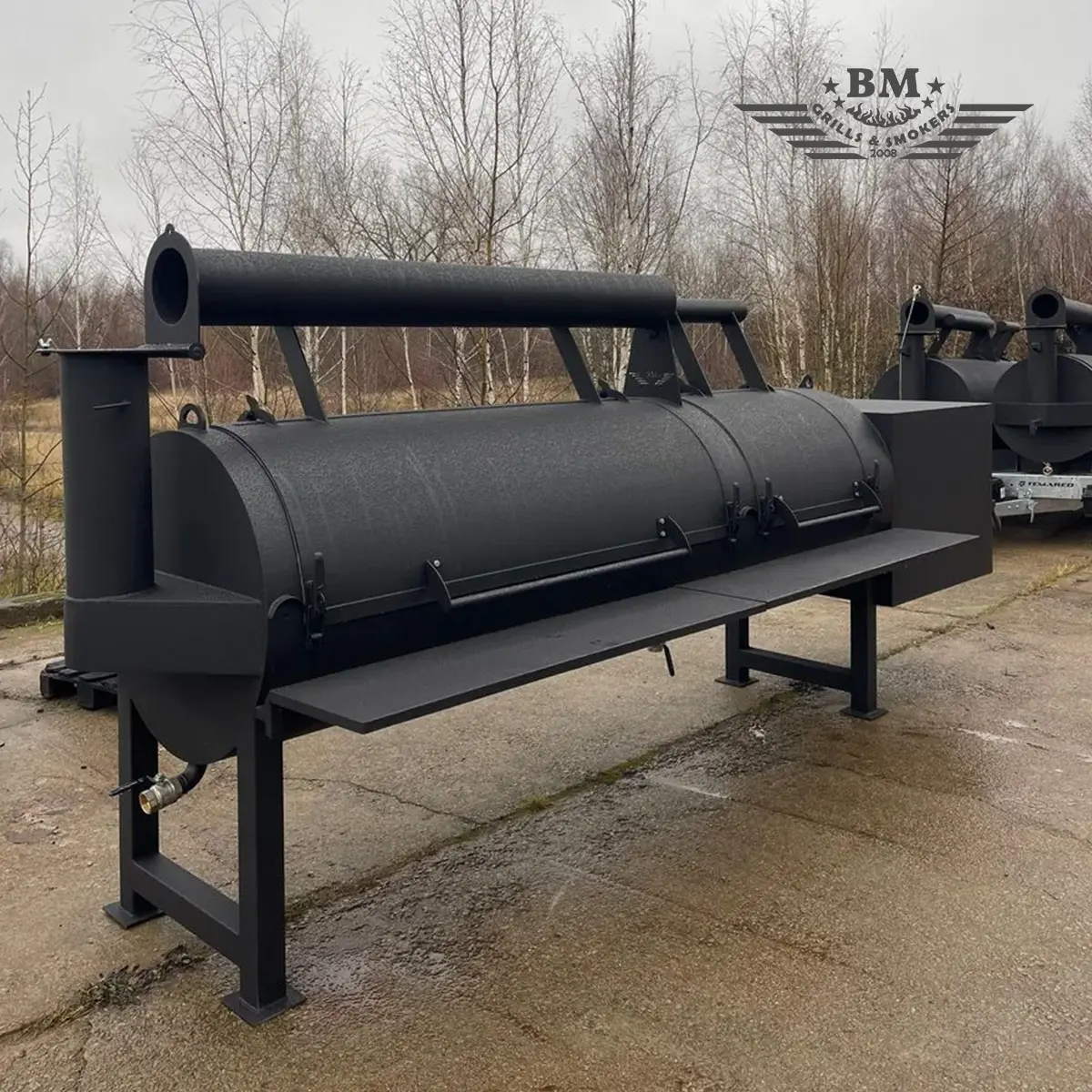 BM Texan Affumicatore "offset" a flusso diretto XXXL - immagine 5