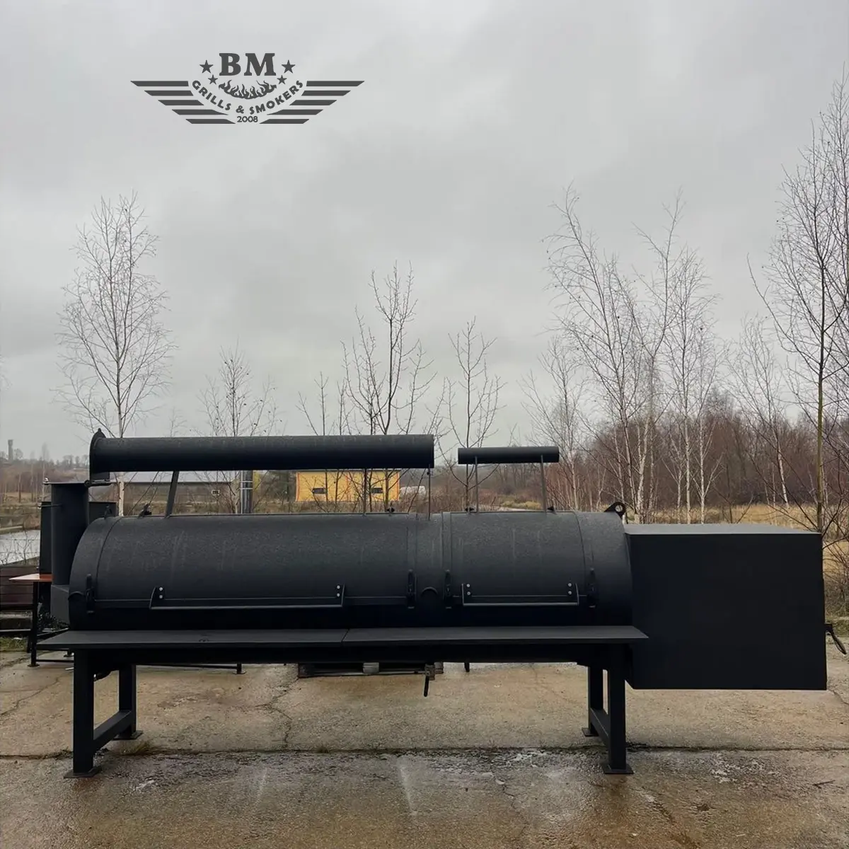 BM Texan Affumicatore "offset" a flusso diretto XXXL - immagine 6