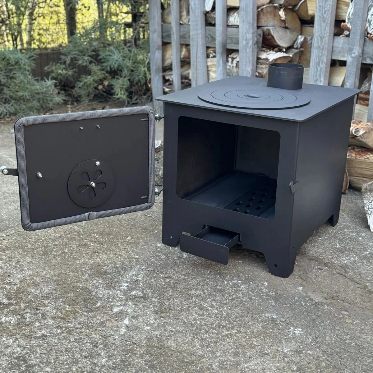 Stufa 7kW con griglie - immagine 12
