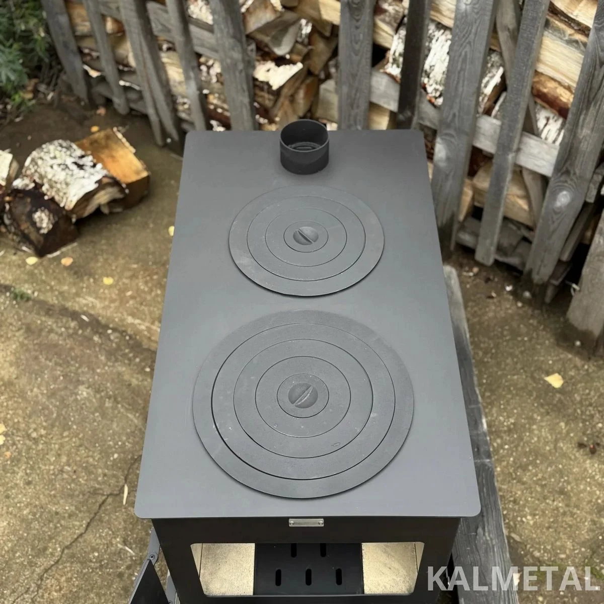 Stufa 10kW con camotte e 2 cerchi - immagine 9
