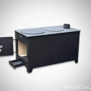 Stufa 10kW con camotte e 2 cerchi