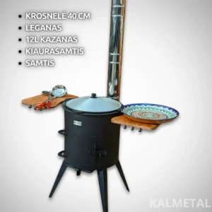 Set PREMIUM 12L con ripiani e canna fumaria
