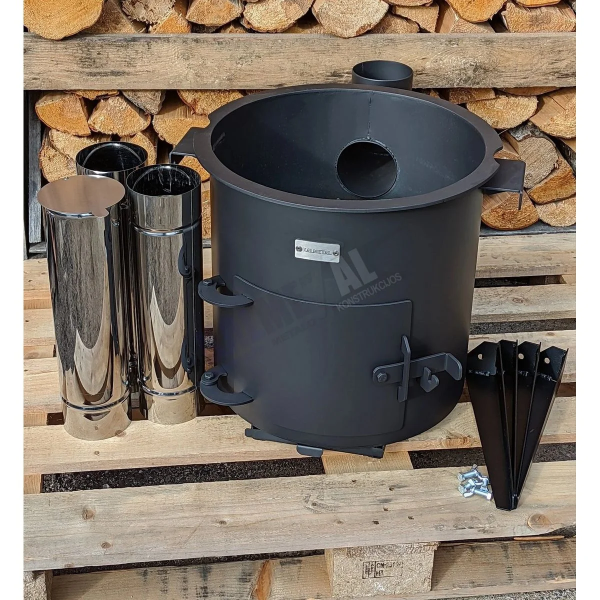 PREMIUM da 8L a 22L stufa 3MM con canna fumaria - immagine 7